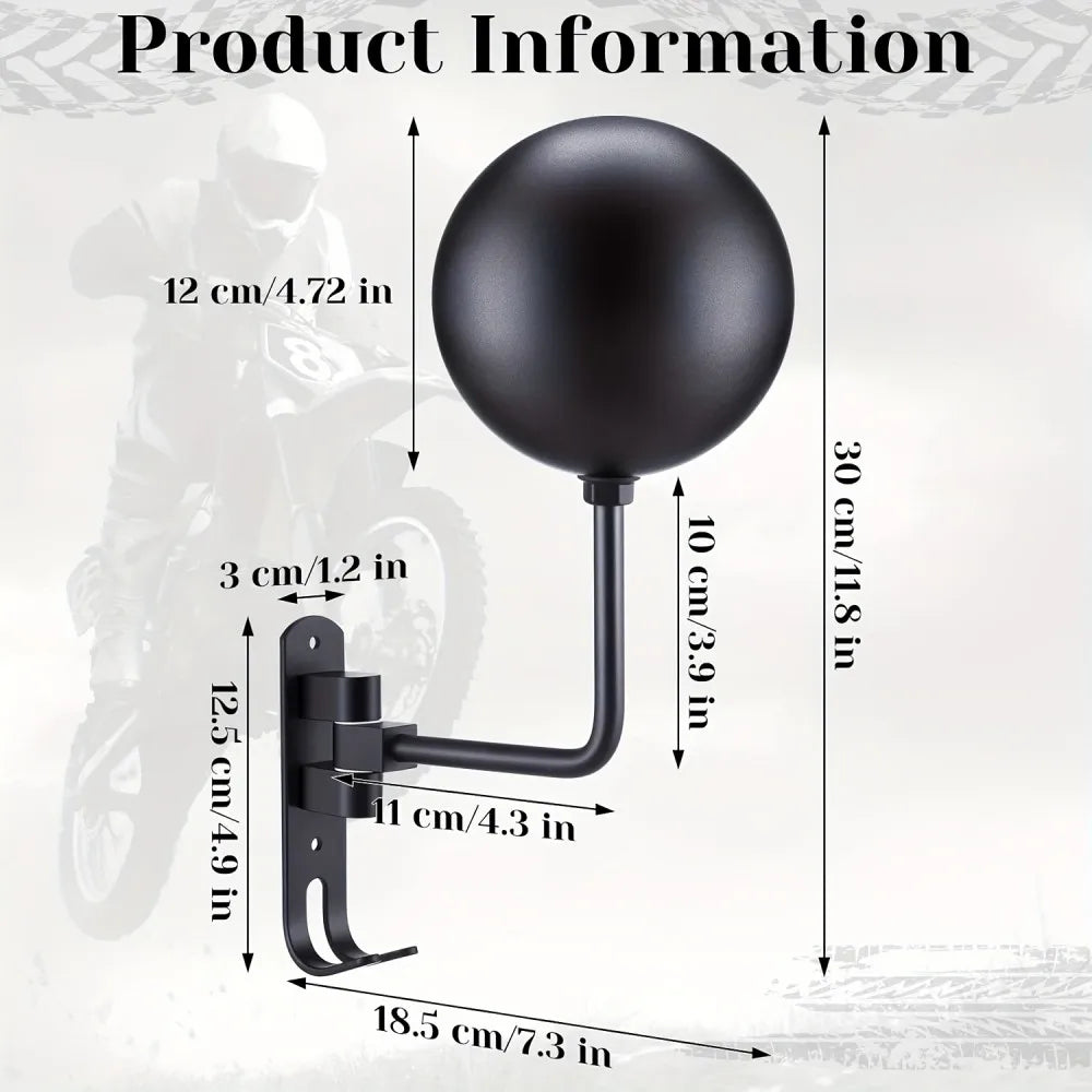 Multi Unctional Helmet Holder 180° Rotatable Motorcycle Helmet Moto Accessories Claw Hook Wall Mounted for Hanging Hat Jacket