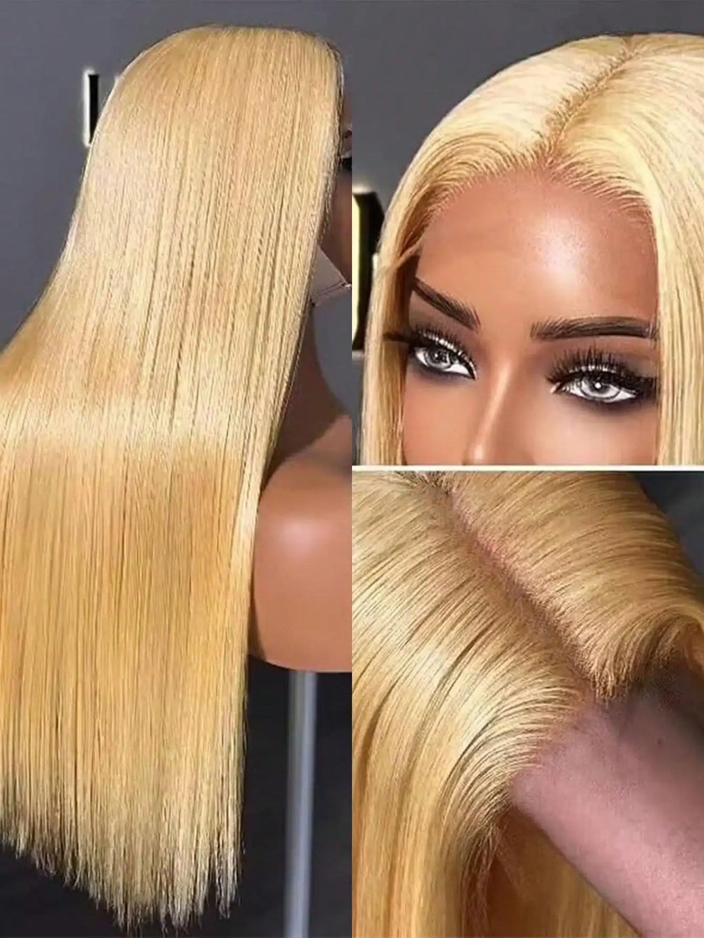 Highlight Ombre Bone Straight Wigs 13x6 Lace Frontal Wig Human Hair Blonde 40 Inch 13x4 Lace Front Human Hair Wig For Women