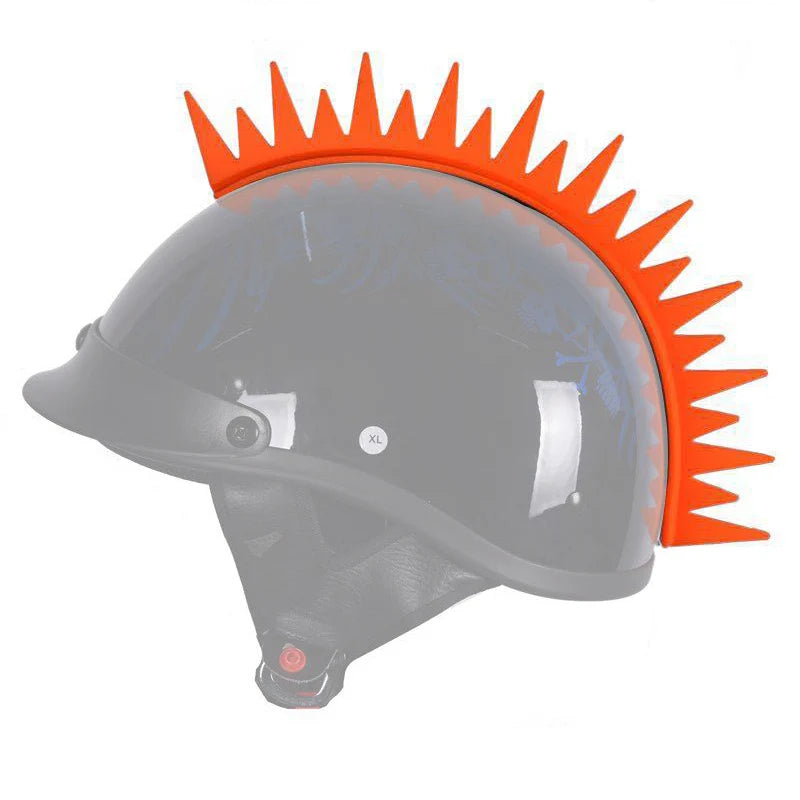 Universal Rubber Dirt Biker Motocross Mohawk Biker Helmet Mohawks Spikes Motorcycle Helmet Mohawk Sticker Decoration Accessories