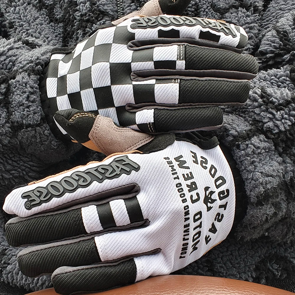 Fastgoose Motocross MX Sport Gloves Retro Rider Motorcycle Mountain Bike BMX DH MTB Cycling Riding Gloves