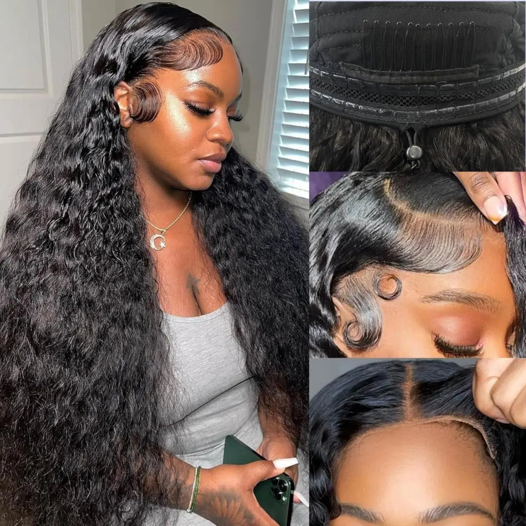 Curly 360 Full Lace Wigs Human Hair Pre Plucked 13x4 5x5 Hd Lace Frontal Wig Deep Wave Front Wigs For Woman Invisible Drawstring