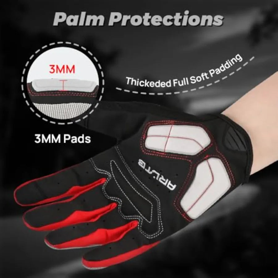 Cycling Gloves for Men and Women Mountain Bike Gloves for Bike Riding Mountain Bicycle Dirtbike Motorcycle BMX MTB Motocross Ra