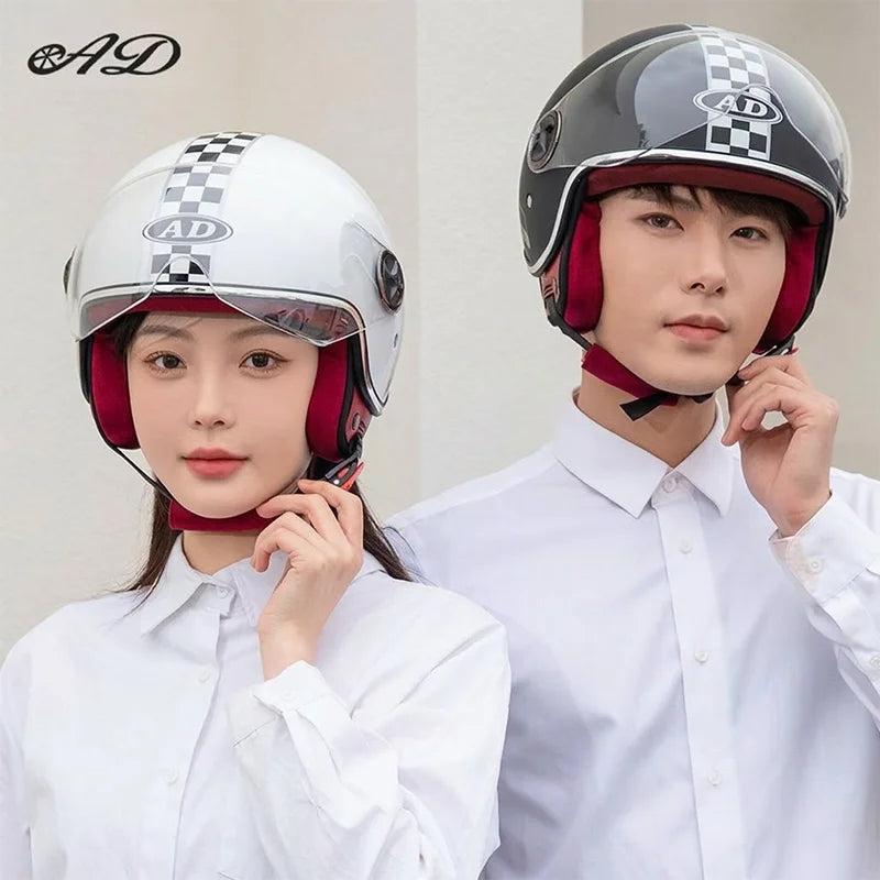 High Quality New electric helmet for men and women four seasons general safety helmet autumn and winter warm motorcycle helmet