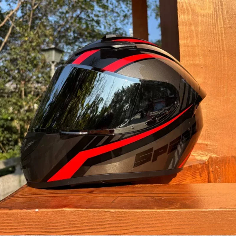 Ultra Durable Touring Full Face Motorcycle Helmet with Soft Lining Designed for Long Rides Comfortable and Reduced Wind Noise