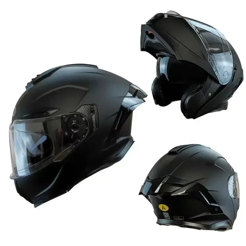Flip up Motorcycle Helmet With Bluetooth Dual lens off-road Racing helmet Cascos para moto Motorbike Helmet DOT Approved For BMW