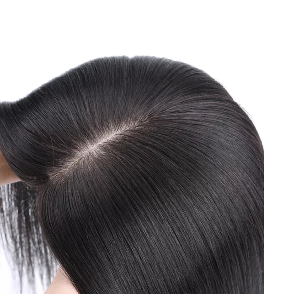 6x5inch Mono Hair Topper Human Hair Premium Hantied Hair Wigs For Women Chinese Cuticle Remy Human Hair Hairpieces