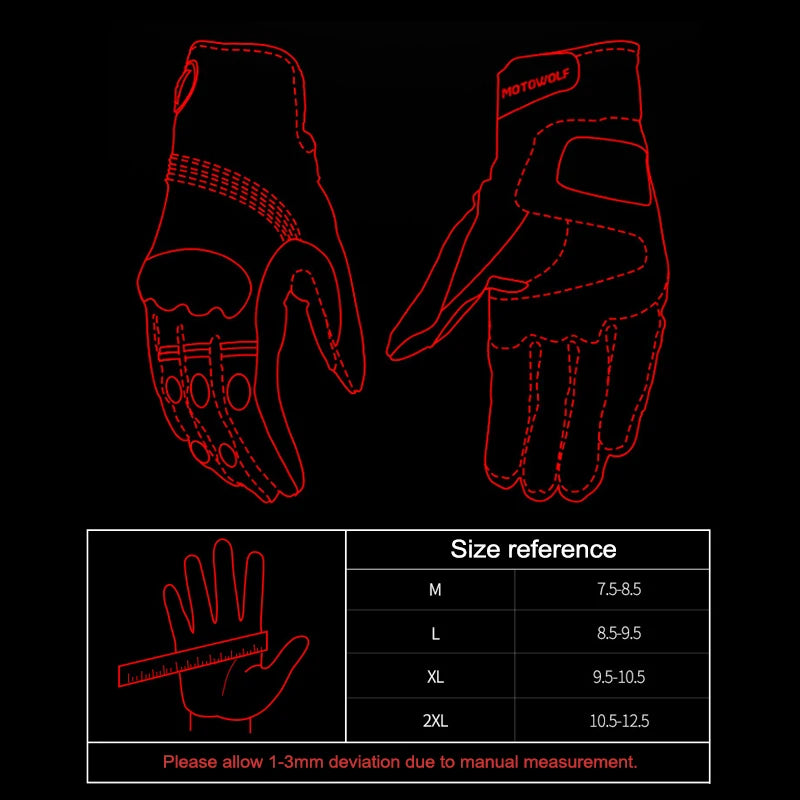 NEW Winter Warm Thicken Motorcycle Gloves Windproof Waterproof Leather Gloves Motorbike Touch Screen Moto Motocross Gloves