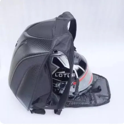 New Carbon Fiber Waterproof Backpack Motorcycle Helmet Luggage Motocross Riding Racing Moto Travel Storage Bag Box sacoche moto2