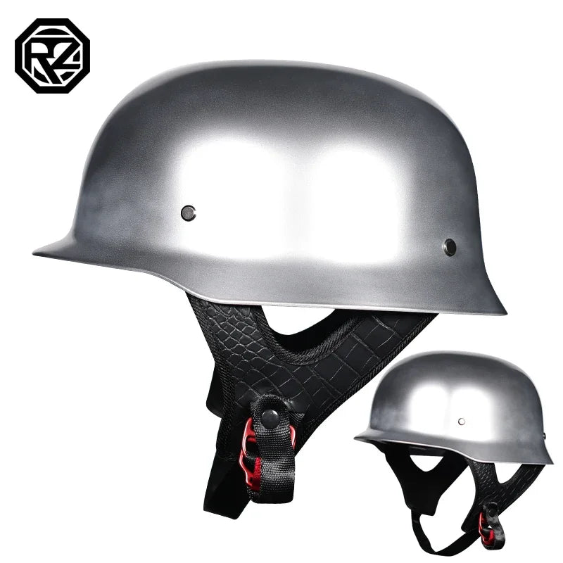 Motorcycle Helmet Classic German Vintage Moto Helmet Retro Casco Moto Helmet Half Face Men Women Casco Moto DOT Approved