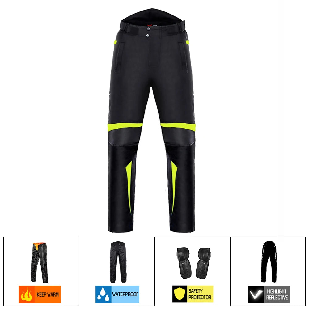 Motorcycle Jacket Pants Waterproof Windproof Moto Protection Motorbike Riding Moto Jacket Pants Four Season Cycling Clothing