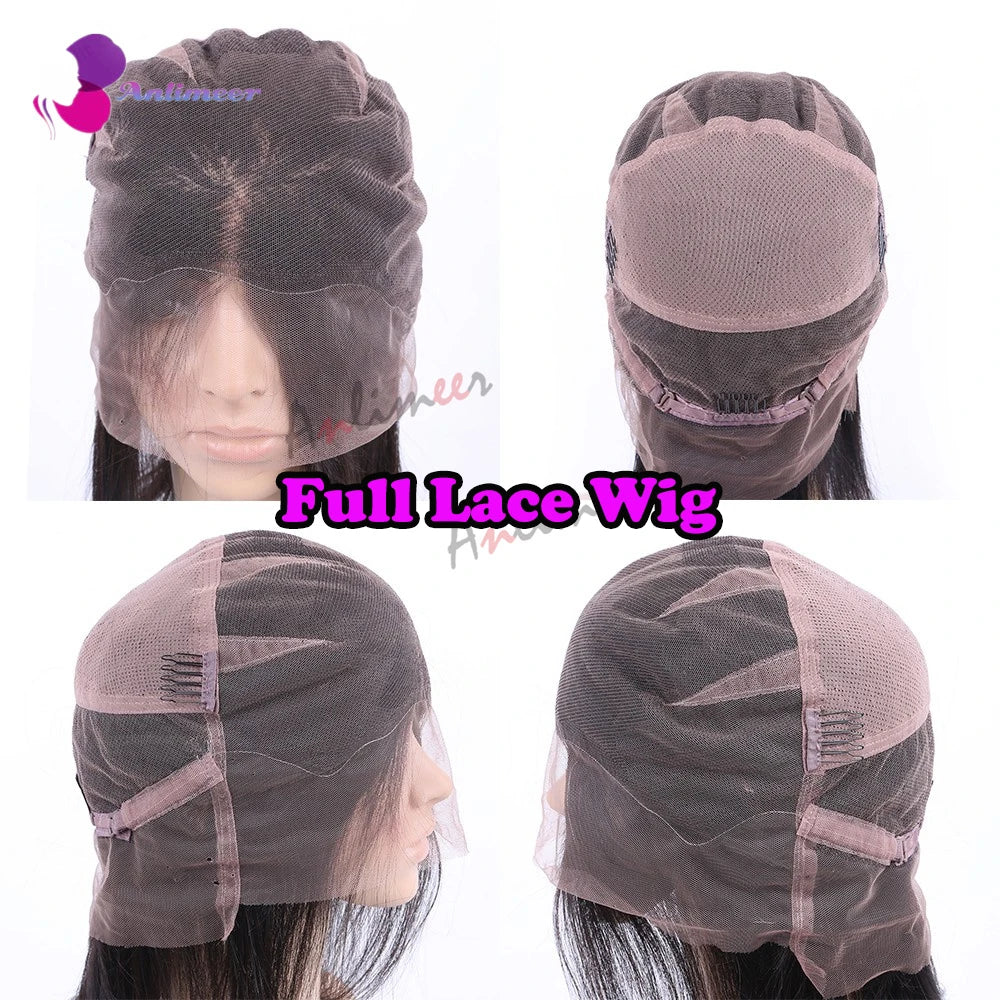 Light Blonde Brown Highlight Glueless 5x5 Silk Top Human Hair Lace Front Wigs Bleached Knots Brazilian Brown Root Full Lace Wig