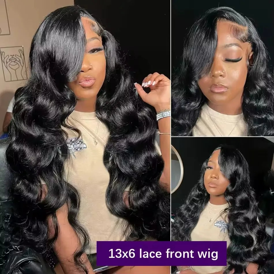40 44 Inch Body Wave Lace Front Human Hair Wig 13x4 13x6 Hd Pre Plucked With Baby Hair Loose Wave Lace Front Wig For Black Women