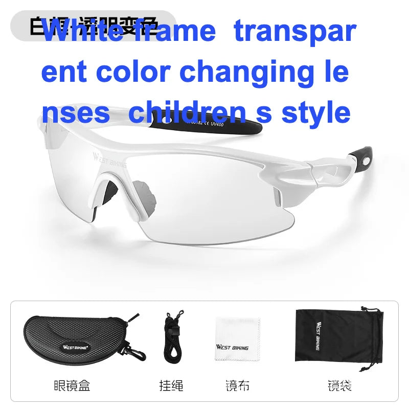 West Rider Unisex Polarized Color Changing Riding Glasses Windproof Outdoor Sports Motorcycle Running Goggles for Men And Women