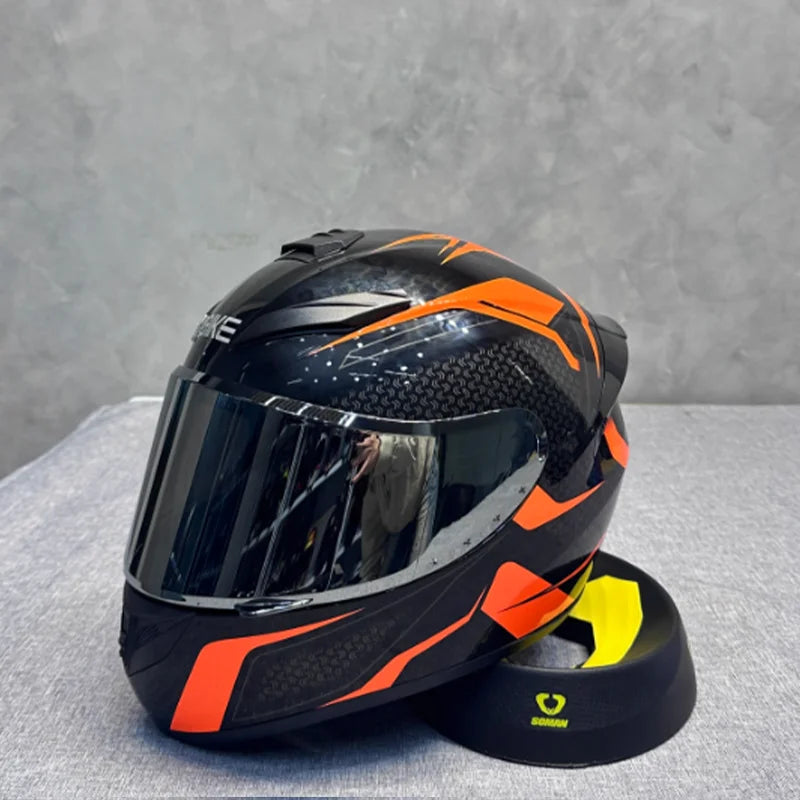 Ultra Durable Touring Full Face Motorcycle Helmet with Soft Lining Designed for Long Rides Comfortable and Reduced Wind Noise