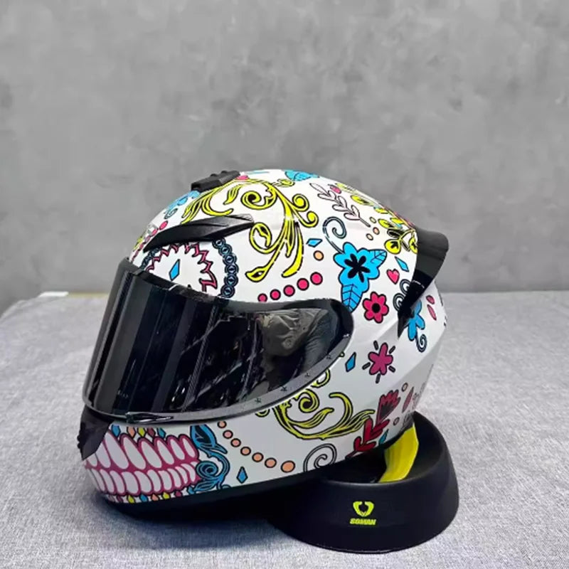 Ultra Durable Touring Full Face Motorcycle Helmet with Soft Lining Designed for Long Rides Comfortable and Reduced Wind Noise