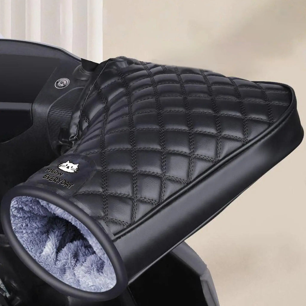 Motorcycle Handlebar Mitts Winter Waterproof Hand Muffs Windproof Handlebar Fingerless Gloves for Cold Weather Riding for Motor