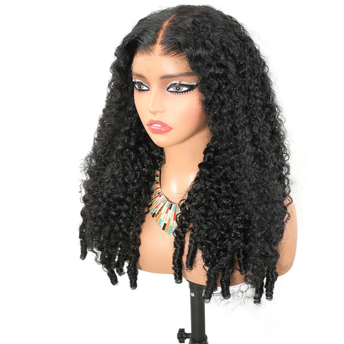 46 Inch Burmese Curly Human Hair Wig 7x6 13x6 HD Lace Frontal 200 Density Pre Plucked Glueless Natural Looking For Black Women