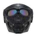 Motorcycle skull mask wind goggles outdoor sports riding glasses Halloween props windproof tactical mask
