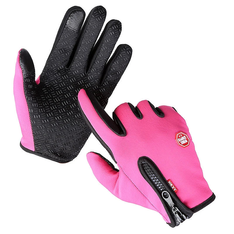 Outdoor Winter Gloves Windproof Waterproof Thermal Touch Screen Full Finger Gloves Warm Bike Skiing Motorcycle Riding Mittens