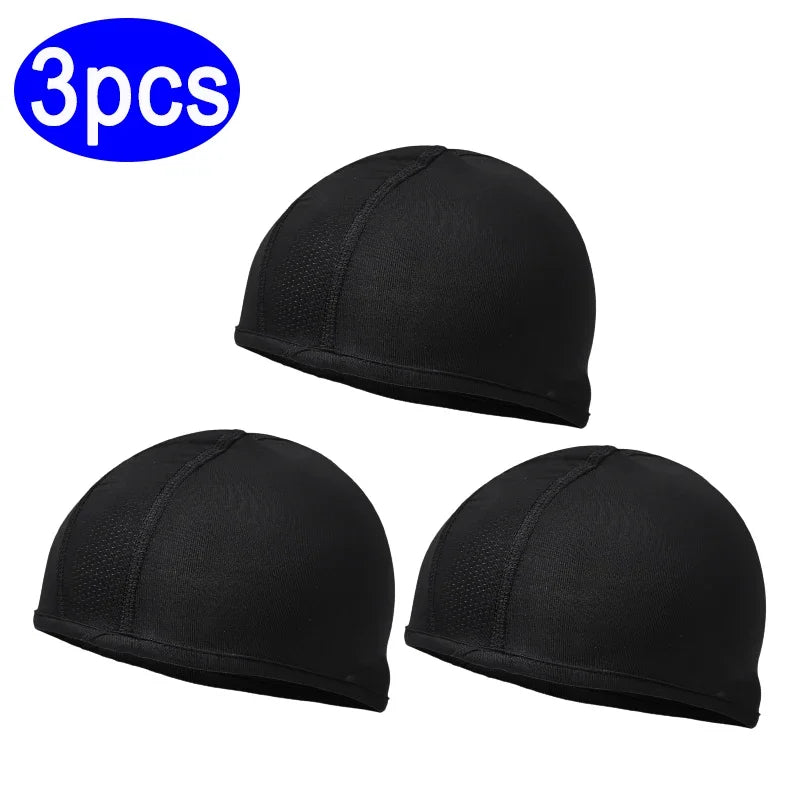 Motorcycle Helmet Inner Cap Hat Quick Dry Breathable Hat Racing Cap Under Helmet Beanie Cap Motocross Motor Helmet Hat 5/1pcs