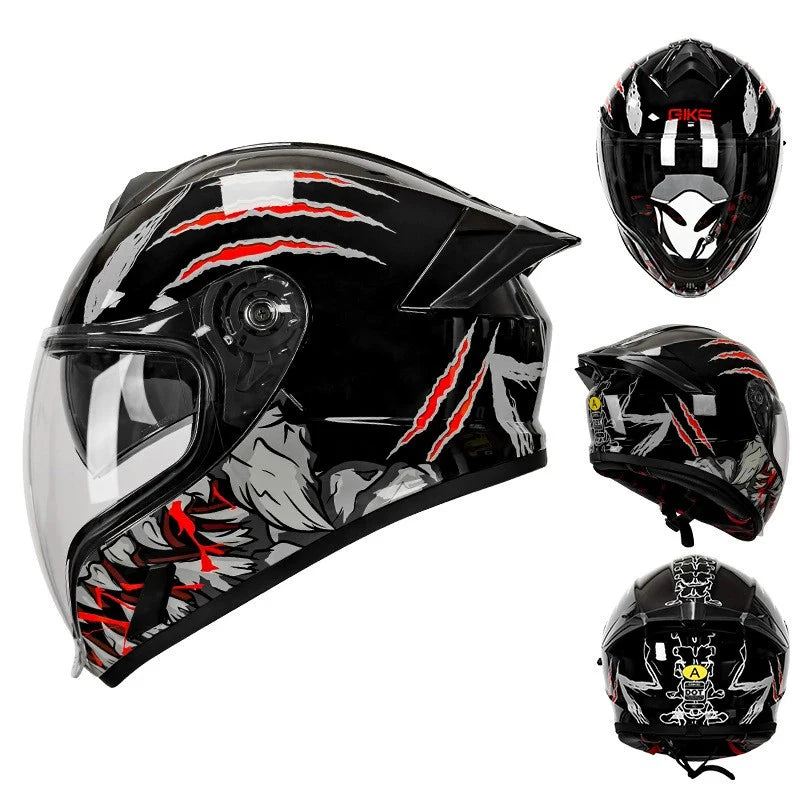 DOT Approved Full Face Motorcycle Helmet for Men And Women Downhill Racing Motorbike Riding Casco Capacete De Moto Kask