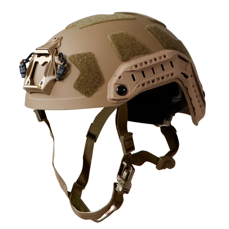 BOOIU Fast Tactical Helmet Adjustable Knob ABS High Cut Guide Rail Damping Protective Helmet Outdoor Airsoft Military Helmets
