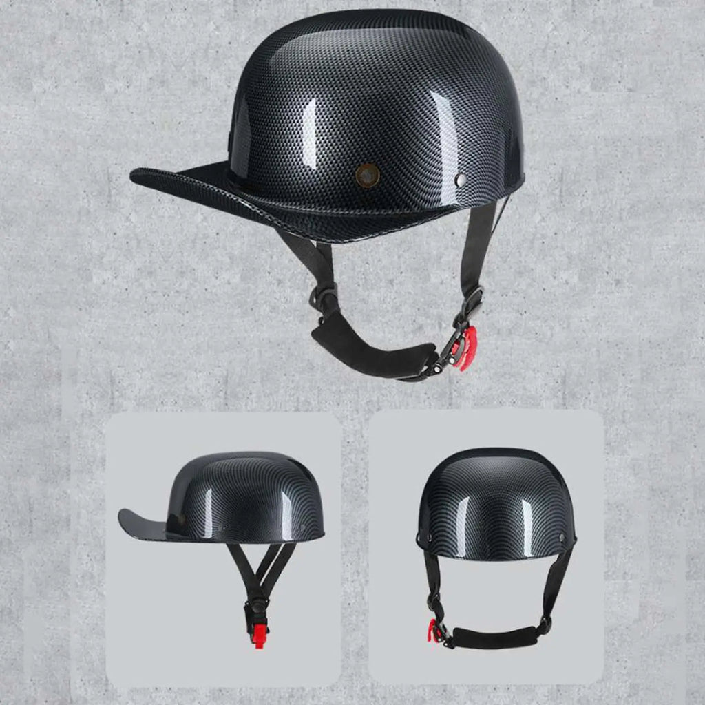 Retro Motorcycle ATV Helmet Open Face Helmet Strong and Drop Resistant Half Helmet for Head Circumference 58-60cm