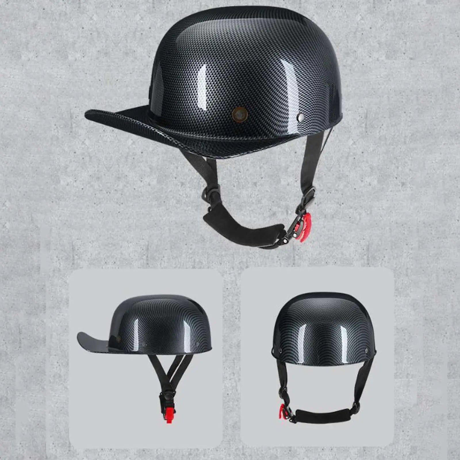 Retro Motorcycle ATV Helmet Open Face Helmet Strong and Drop Resistant Half Helmet for Head Circumference 58-60cm