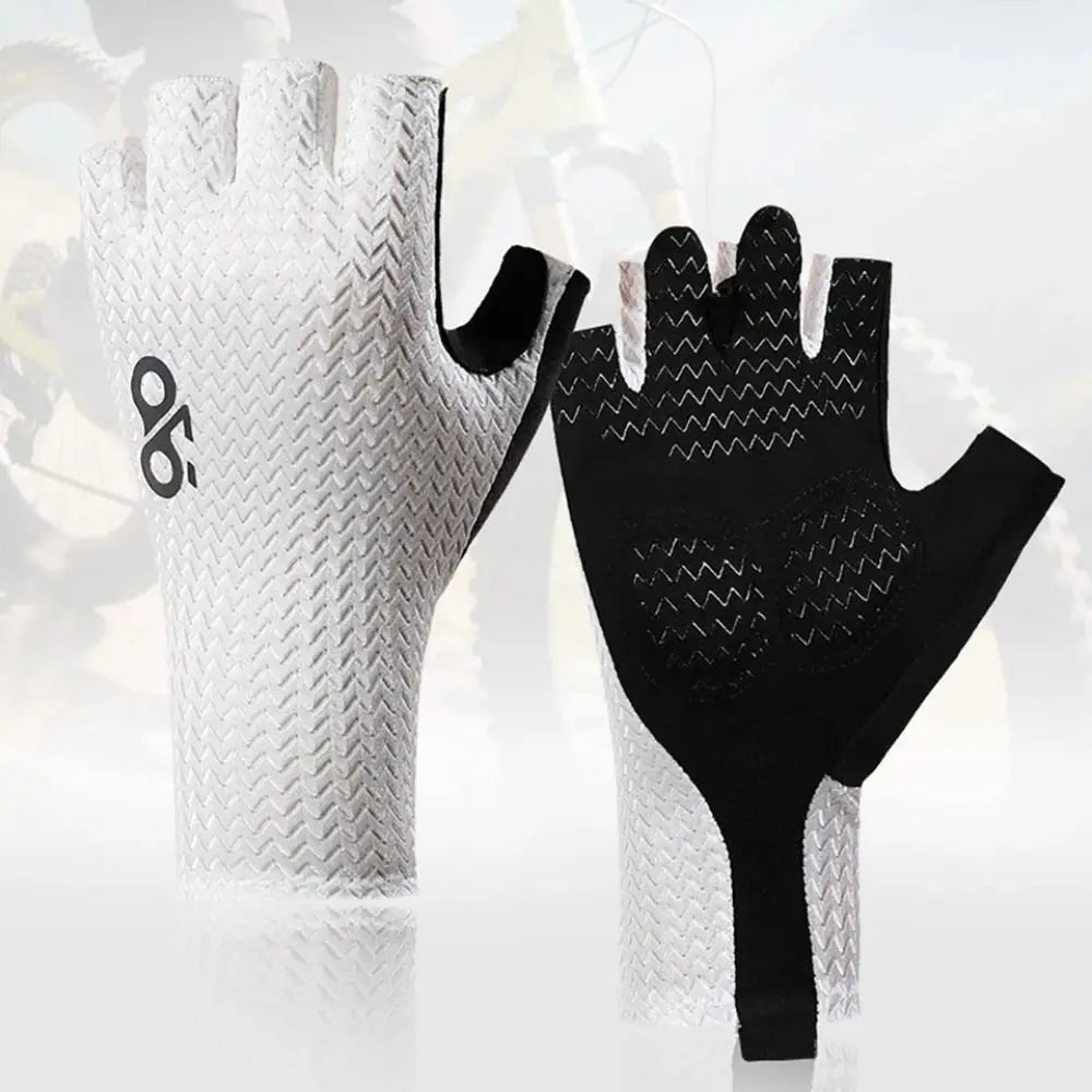 Wear-Resistant Motorcycle Gloves Vintage Goatskin Leather Racing Finger Mittens Anti-Slip Fingerless Men'S Fingerless Gloves