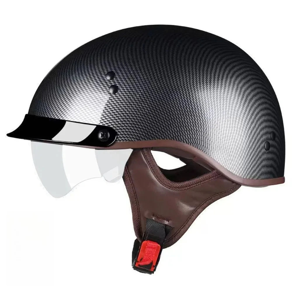 Motorcycle Helmet DOT Certification Vintage German Half Helmet Open Face Motorbike Scooter Casco Moto Helmet Men Casco Moto