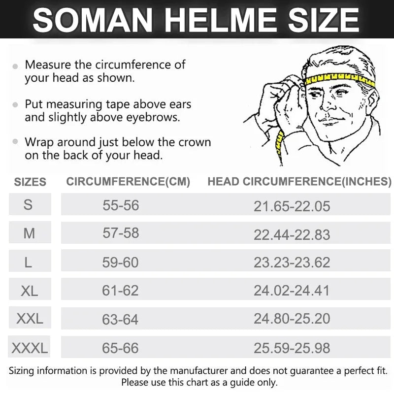 SOMAN Full Face Helmet Dual Lens Flip Up Motorcycle Helmets Casco Accessories Men Women Casque Moto Racing DOT Approved Visor