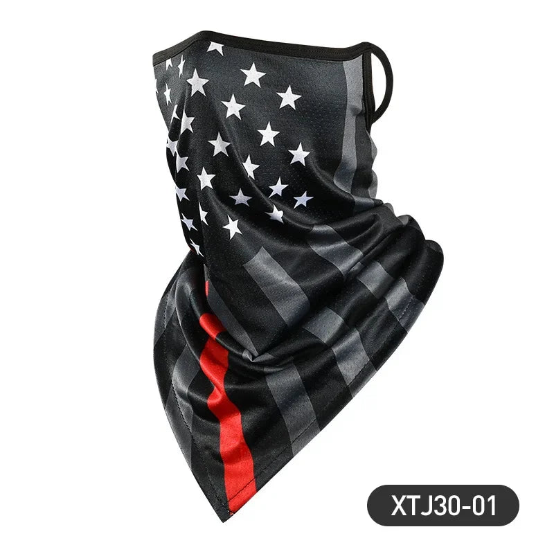 Summer Cold Ice Motorcycle Face Mask Men Skull Caps Helmet Balaclava Headwrap Bandana Face Shield Headband Running Cycling Hat
