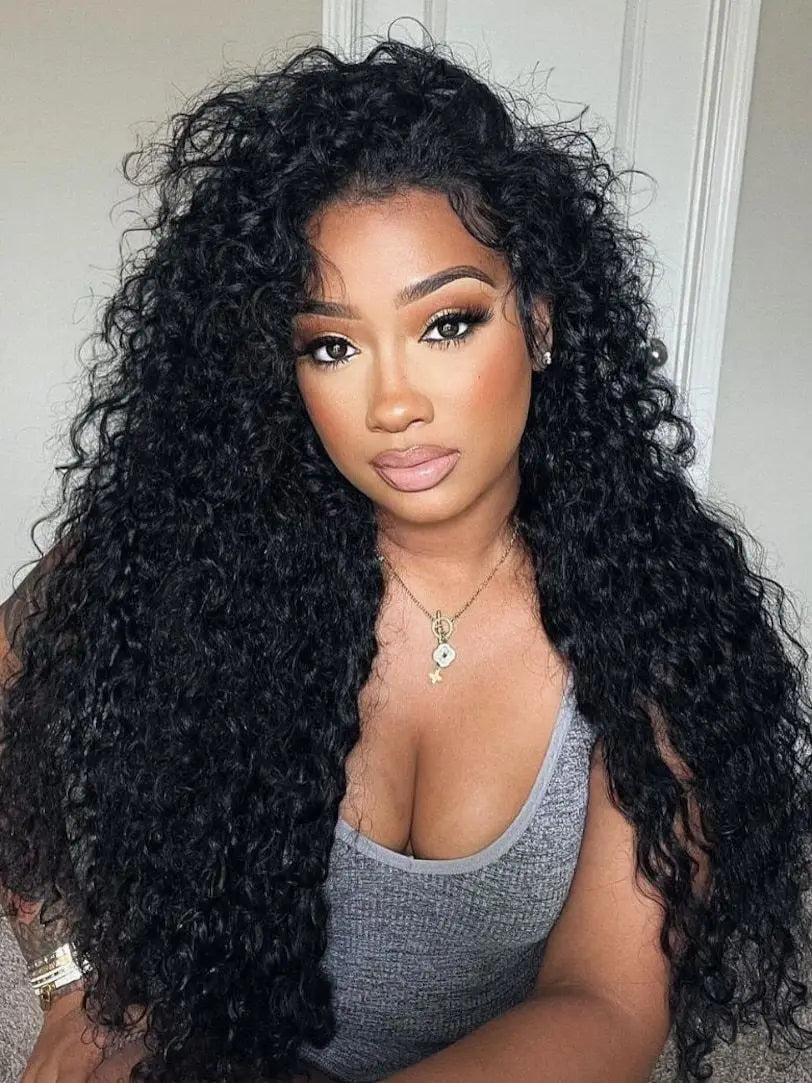Curly 360 Full Lace Wigs Human Hair Pre Plucked 13x4 5x5 Hd Lace Frontal Wig Deep Wave Front Wigs For Woman Invisible Drawstring
