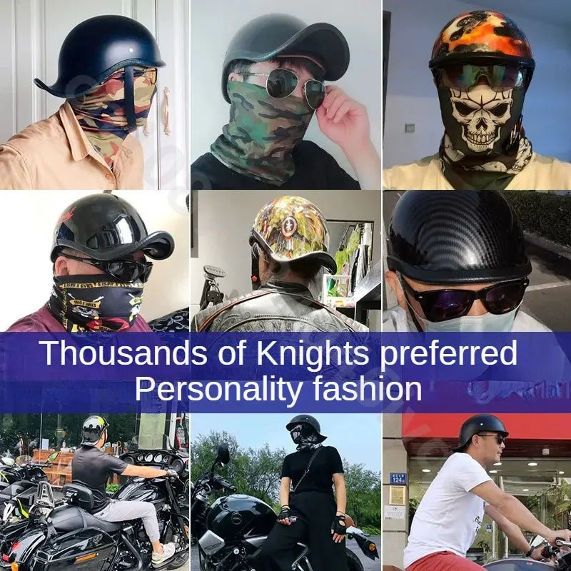 Retro Motorcycle Half Helmet Fashion Bailer for Scooter Safety Helm Spring Summer Capacetes De Moto