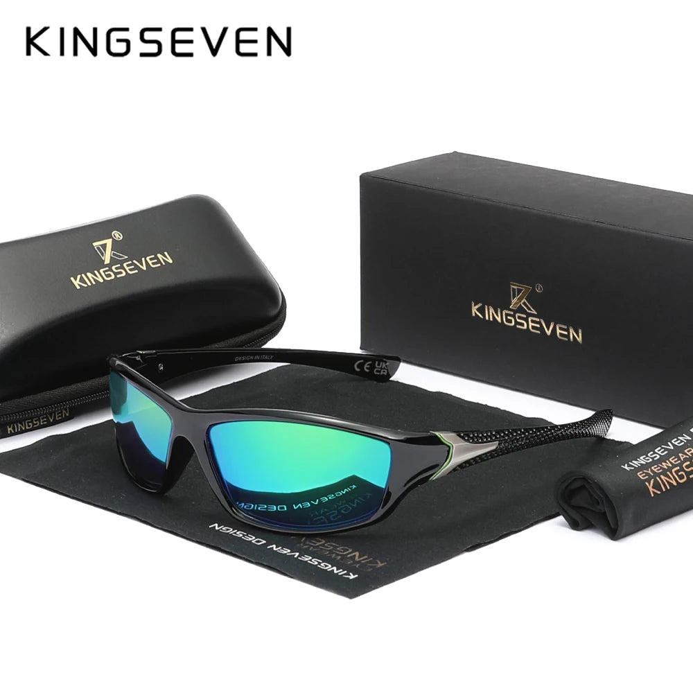 KINGSEVEN Outdoor UV400 Goggles Padded Goggles Anti-UV Unisex Sports Sunglasses Eyewear Motorcycle Riding Protective Glasses