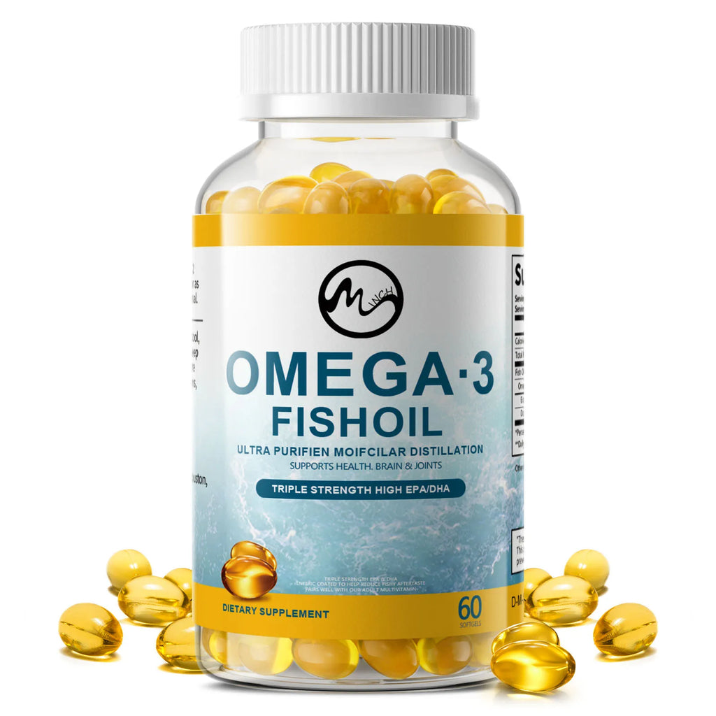Omega-3 Fish Oil Supplement - with EPA & DHA - Supports Heart and Brain Health Omega 3 Fatty Acids
