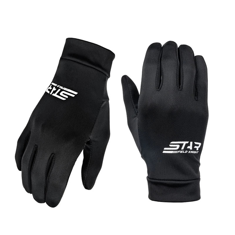 SFK Black Motorcycle Gloves Liner Summer Breathable Ice Silk Texture Sweat Absorption Quick Drying Riding Gears Accessories