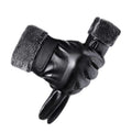 Leather Gloves Men's Winter Fleece Thickened Warm Touch Screen Windproof Waterproof Driving Motorcycle Riding Gloves Women's Win