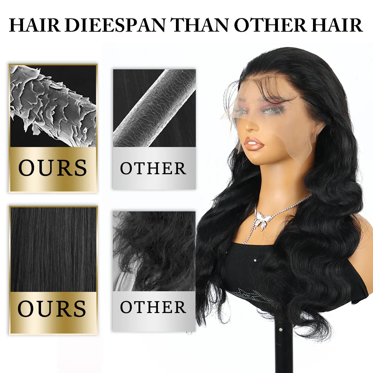 40 42 Inch Real Raw Body Wave Human Hair Wigs HD Lace Front Wig Black Pre Plucked 13x6 Wet And Wavy Lace Frontal Wig Human Hair