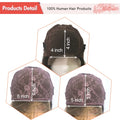 Ali Queen Hair Straight HD Transparent Lace Wig Human Hair Lace Frontal Wigs 4x4 5x5 Closure with Baby Hair Natural Color