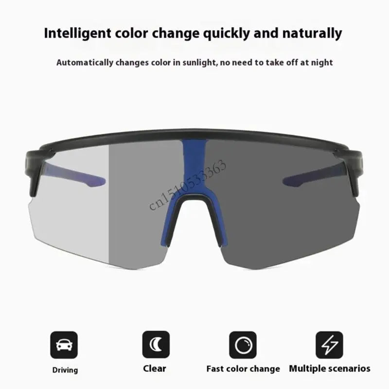 090E Day Night Riding Glasses Lightweight Frame Soft Silicone Nose Pads Windproof Design for Motorcycle Bike Enthusiasts