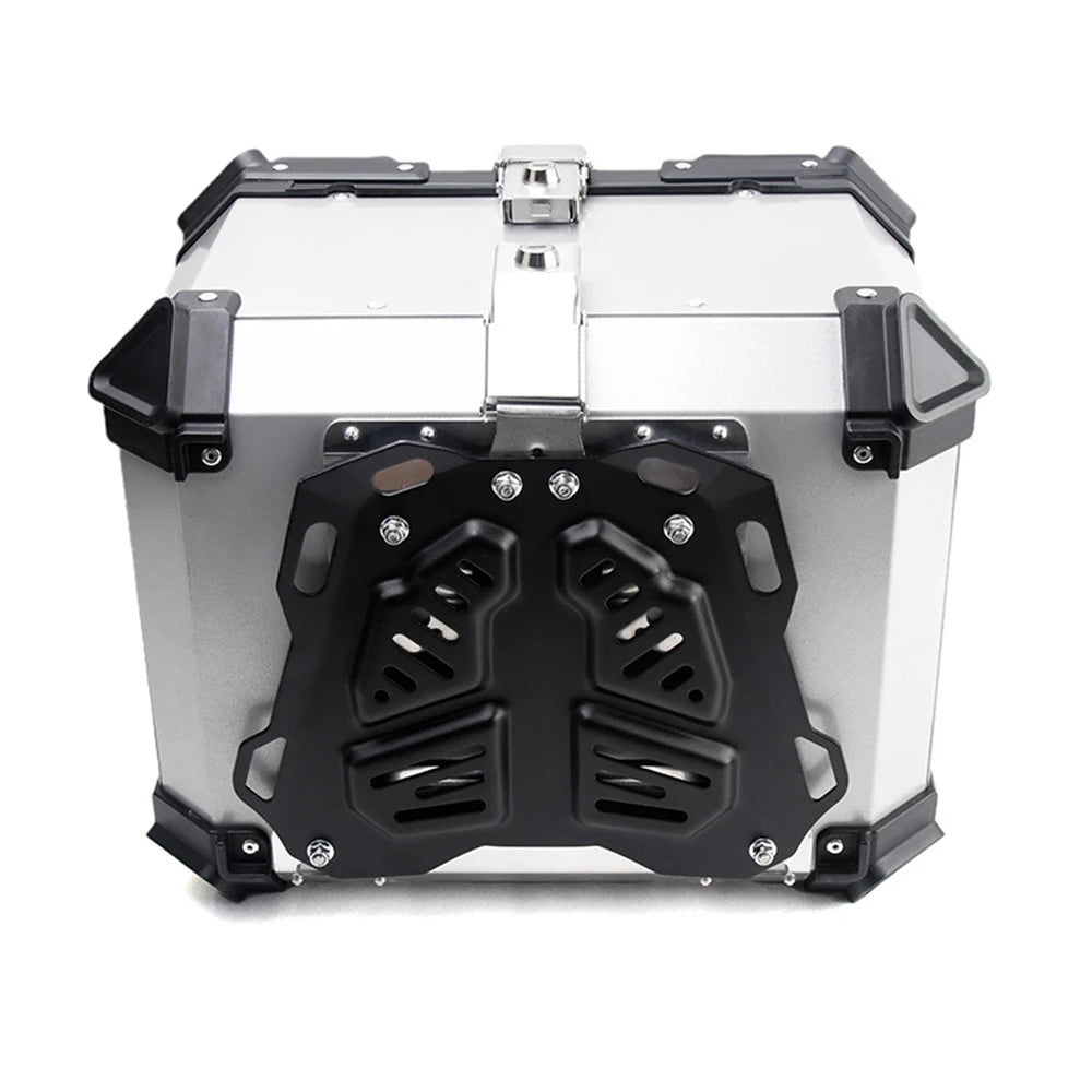 Aluminum Motorcycle Box 45L 55L 65L 80L Motorcycle Rear Luggage Box Helmet Travel Storage Case Moto Top Box Universal Waterproof