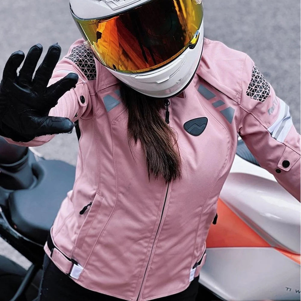Motorcycle Suit Summer Chaqueta Moto Mujer Fall Prevention Motorcycle Clothes Wear Resistant Chamarra Motociclista Breathable Mo