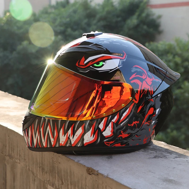 DOT Certification Safety Motorcycle Helmet Full Face For Racing Motocross Motorbike Riding Moto Helmets Soft Comfort Lining
