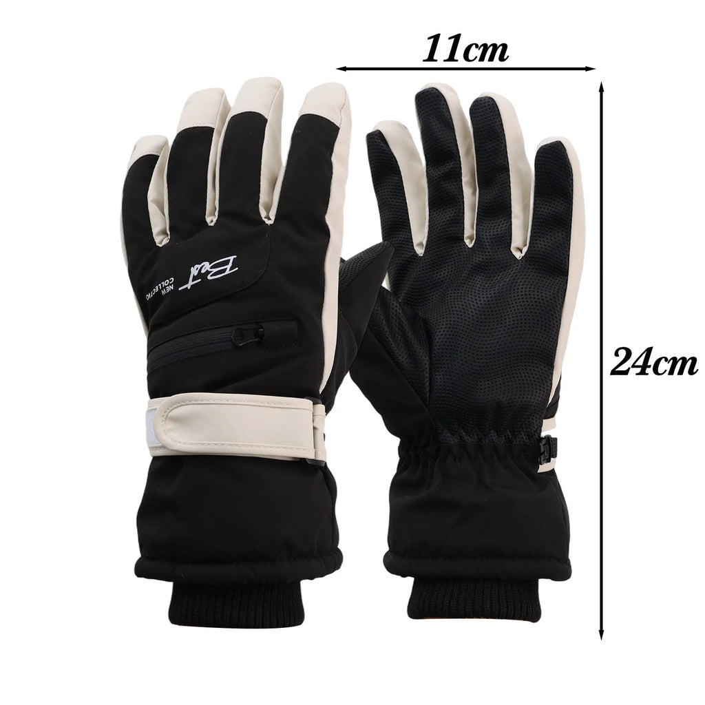 Motorcycle Gloves Winter Warm Thermal Windproof Waterproof Touchscreen Fleece Lined Gloves Riding Moto Street Gear for Men Women