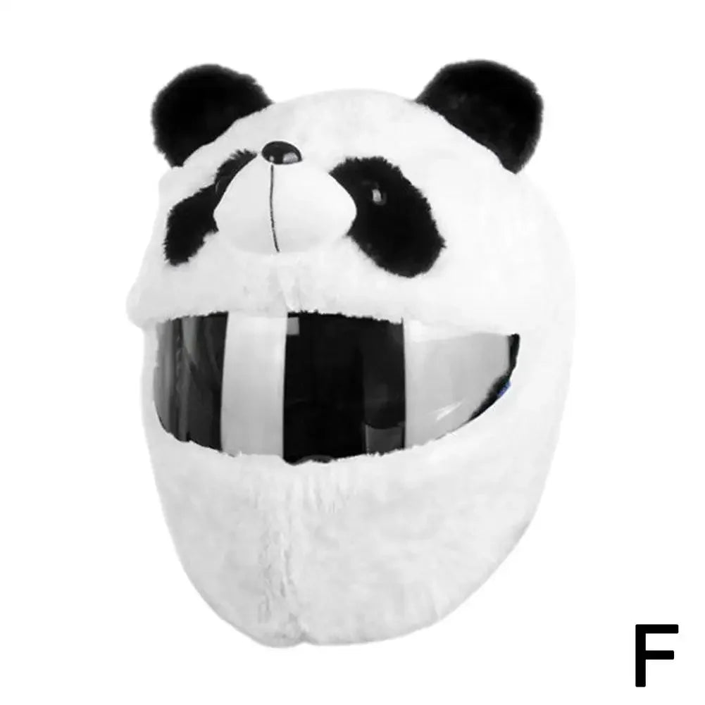 Motorcycle Helmet Covers Suitable For Most Full Face Helmets, Decorative Animal Plush Motorbike Helmet Cover For Fun Rides V7o2