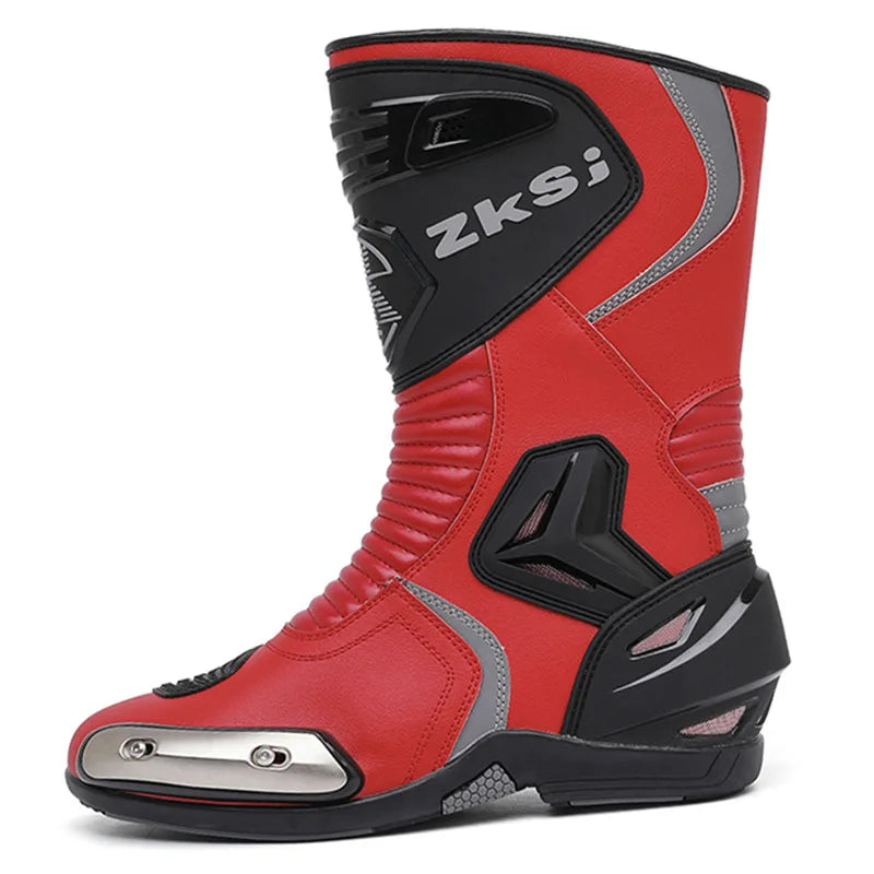 Mens Anti Slip Motorcycle Shoes Dirt Bike Boots Motobike Boots Sport Touring Protection Riding Gear Waterproof botas moto