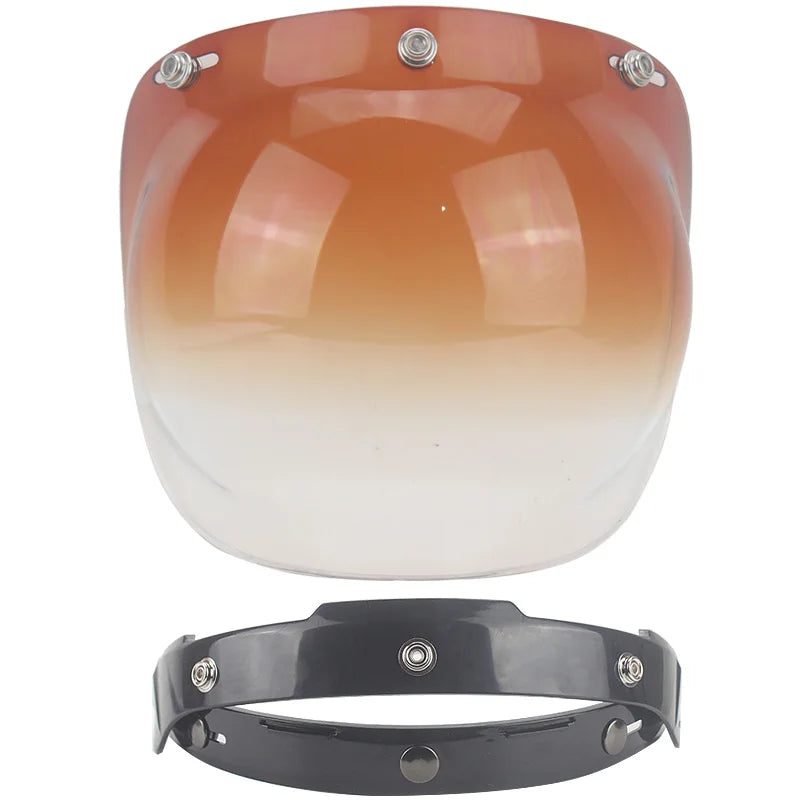 Motorcycle Helmet Bubble Visor Motorbike Helmet Visors Multicolor Vintage Cascos Para Moto Windshield Shield Universal Mask