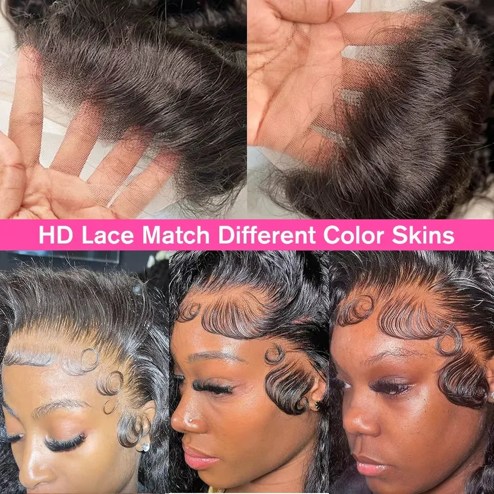 Water Wave 30 40inch 300 Density Lace Front 100% Human Hair Quality Wig Glueless 13x6 Hd Curly Deep Wave Frontal Wigs For Women
