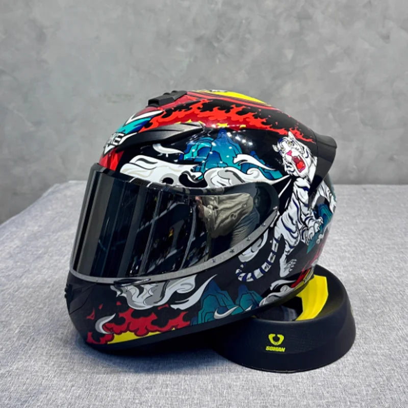Ultra Durable Touring Full Face Motorcycle Helmet with Soft Lining Designed for Long Rides Comfortable and Reduced Wind Noise
